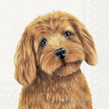 Салфетки 20бр Farm Dog екрю